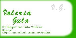 valeria gula business card